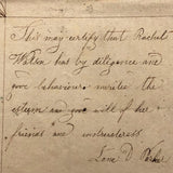Rachel B. Walton's 1826 Grammar Book with Inscribed Plate and Two Handmade Rewards of Merit