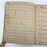 Peter Crouse's Beautiful and Resonant 1831-32 Penmanship Notebook, Oppenheim, NY