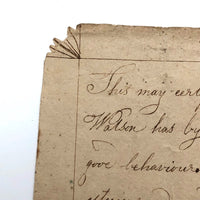 Rachel B. Walton's 1826 Grammar Book with Inscribed Plate and Two Handmade Rewards of Merit