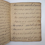 Peter Crouse's Beautiful and Resonant 1831-32 Penmanship Notebook, Oppenheim, NY
