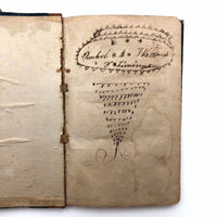 Rachel B. Walton's 1826 Grammar Book with Inscribed Plate and Two Handmade Rewards of Merit