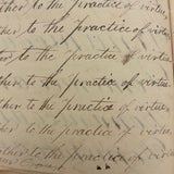 Peter Crouse's Beautiful and Resonant 1831-32 Penmanship Notebook, Oppenheim, NY