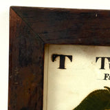 Turn of the Lane, Wonderful Earlyish 19th Century Oil on Paper Apple with Perfect Inked Lettering