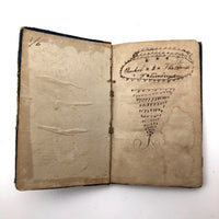 Rachel B. Walton's 1826 Grammar Book with Inscribed Plate and Two Handmade Rewards of Merit