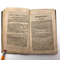 Rachel B. Walton's 1826 Grammar Book with Inscribed Plate and Two Handmade Rewards of Merit
