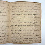 Peter Crouse's Beautiful and Resonant 1831-32 Penmanship Notebook, Oppenheim, NY