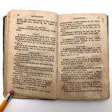 Rachel B. Walton's 1826 Grammar Book with Inscribed Plate and Two Handmade Rewards of Merit