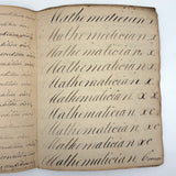 Peter Crouse's Beautiful and Resonant 1831-32 Penmanship Notebook, Oppenheim, NY