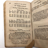 Rachel B. Walton's 1826 Grammar Book with Inscribed Plate and Two Handmade Rewards of Merit