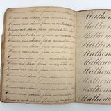 Peter Crouse's Beautiful and Resonant 1831-32 Penmanship Notebook, Oppenheim, NY
