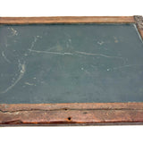 Very Beautiful Early Walnut Slate with Carved Monograms, All Corners Mended, Worn Super Smooth