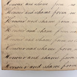 Peter Crouse's Beautiful and Resonant 1831-32 Penmanship Notebook, Oppenheim, NY