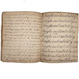Peter Crouse's Beautiful and Resonant 1831-32 Penmanship Notebook, Oppenheim, NY