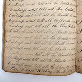 Peter Crouse's Beautiful and Resonant 1831-32 Penmanship Notebook, Oppenheim, NY