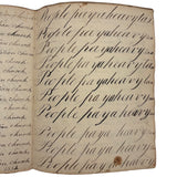 Peter Crouse's Beautiful and Resonant 1831-32 Penmanship Notebook, Oppenheim, NY