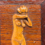 Lovely, Delicately Carved Nude on Panel with Hidden Face