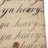 Peter Crouse's Beautiful and Resonant 1831-32 Penmanship Notebook, Oppenheim, NY