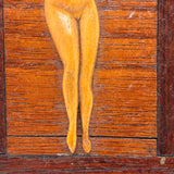 Lovely, Delicately Carved Nude on Panel with Hidden Face