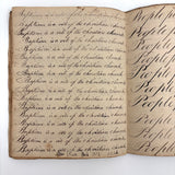 Peter Crouse's Beautiful and Resonant 1831-32 Penmanship Notebook, Oppenheim, NY