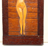 Lovely, Delicately Carved Nude on Panel with Hidden Face