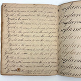 Peter Crouse's Beautiful and Resonant 1831-32 Penmanship Notebook, Oppenheim, NY