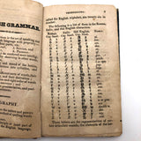 Rachel B. Walton's 1826 Grammar Book with Inscribed Plate and Two Handmade Rewards of Merit