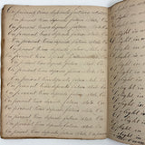 Peter Crouse's Beautiful and Resonant 1831-32 Penmanship Notebook, Oppenheim, NY