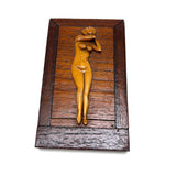 Lovely, Delicately Carved Nude on Panel with Hidden Face