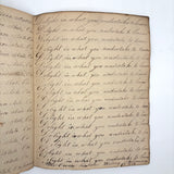 Peter Crouse's Beautiful and Resonant 1831-32 Penmanship Notebook, Oppenheim, NY