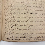 Peter Crouse's Beautiful and Resonant 1831-32 Penmanship Notebook, Oppenheim, NY