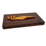 Lovely, Delicately Carved Nude on Panel with Hidden Face