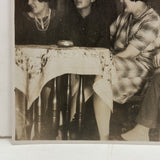Heads Turned, Praying Hands, Hanging Portrait, Wonderfully Evocative Antique Double Exposure Mini RPPC