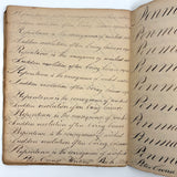 Peter Crouse's Beautiful and Resonant 1831-32 Penmanship Notebook, Oppenheim, NY