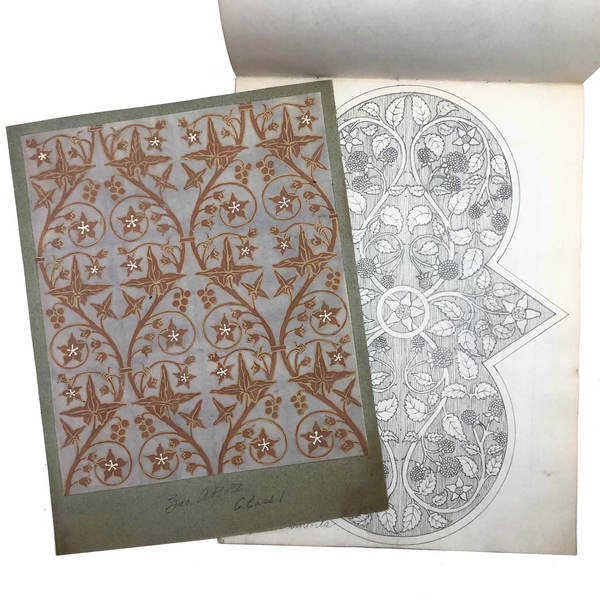 George Abbott's Model & Design Sketchbook with Lovely Hand-drawn Patterns