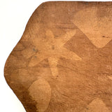 Lovely Antique Pennsylvania Cutting Board with Mysterious Toned Shapes