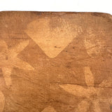 Lovely Antique Pennsylvania Cutting Board with Mysterious Toned Shapes