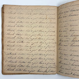 Peter Crouse's Beautiful and Resonant 1831-32 Penmanship Notebook, Oppenheim, NY