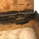 Elegant Antique Tramp Art Pedestal Box, Albany NY, with Ghostly Photos Inside, as Found