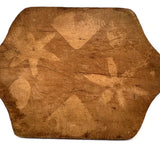 Lovely Antique Pennsylvania Cutting Board with Mysterious Toned Shapes