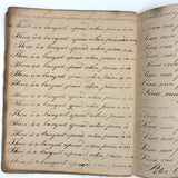 Peter Crouse's Beautiful and Resonant 1831-32 Penmanship Notebook, Oppenheim, NY