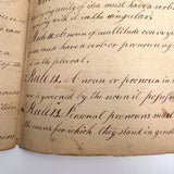 Peter Crouse's Beautiful and Resonant 1831-32 Penmanship Notebook, Oppenheim, NY