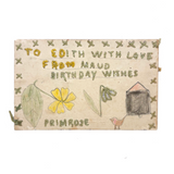To Edith With Love From Maud, Charming Old Hand-Drawn and Embroidered Postcard
