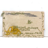 To Edith With Love From Maud, Charming Old Hand-Drawn and Embroidered Postcard