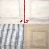 Super Crisp Antique Monogrammed Sewing Sampler: Patching, Seams, Stitches, Fasteners