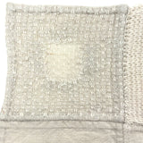 Beautiful, Unusual Four Quadrant White on White Antique Schoolgirl Darning Sampler