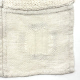 Beautiful, Unusual Four Quadrant White on White Antique Schoolgirl Darning Sampler