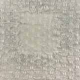 Beautiful, Unusual Four Quadrant White on White Antique Schoolgirl Darning Sampler