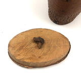 Antique Birch Bark Snuff Box with Heart Cutout