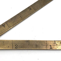 Lovely Antique Brass 6 Inch Folding Ruler