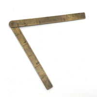 Lovely Antique Brass 6 Inch Folding Ruler